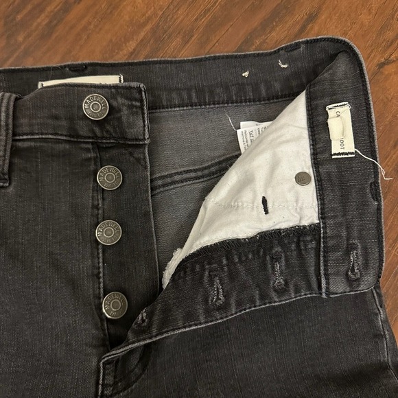 MADEWELL Cali Demi-Boot Jeans in Bellspring Wash Button-Front Edition - Picture 4 of 15